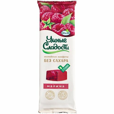 Конфеты желейные Умные сладости без сахара Малина 90 г