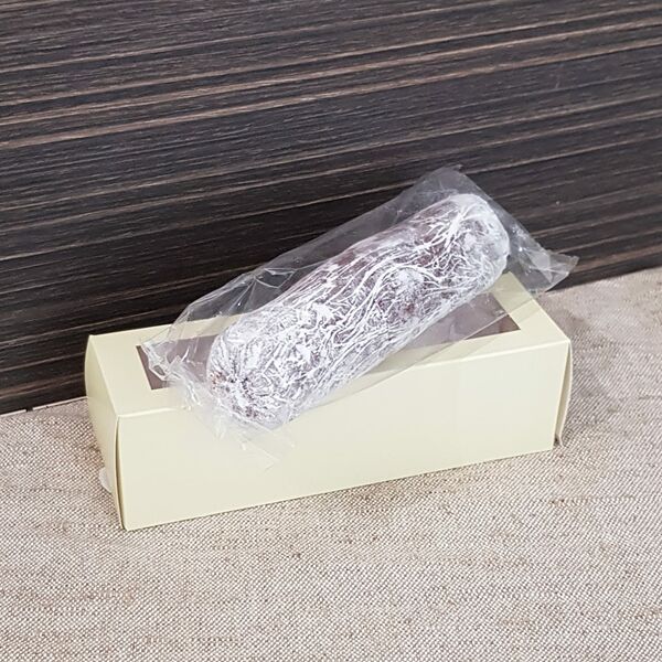 Шоколадная колбаса с пшеничными отрубями