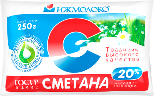 

Сметана Ижмолоко 20%, 250 г
