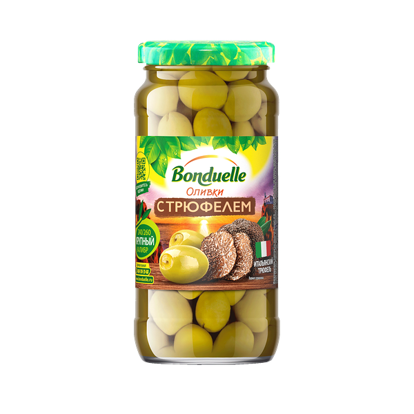Оливки без косточки Bonduelle, с трюфелем, 244 мл