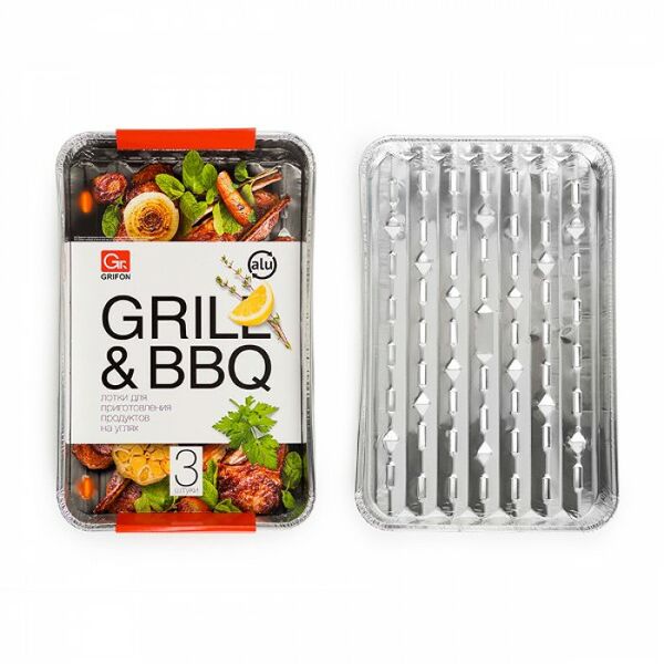 Лотки д/жарки алюмин Grifon 3шт