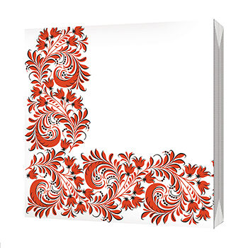 Салфетки бумажные BGREEN Вышивка 33*33см