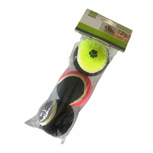 Набор мячей NUNBELL для собак 3 шт 6,5 см в ассортименте 