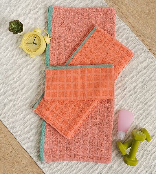 Полотенце махровое Энерджи 100% хлопок, р. 50х90, цвет персик