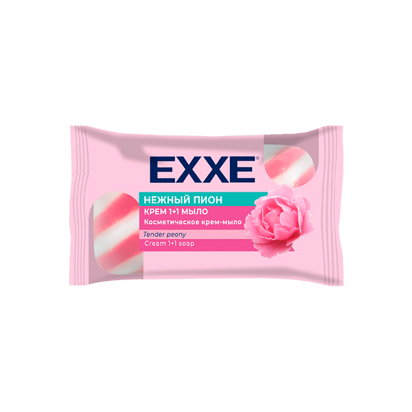 Туалетное крем+мыло Exxe 1+1 Нежный Пион 
