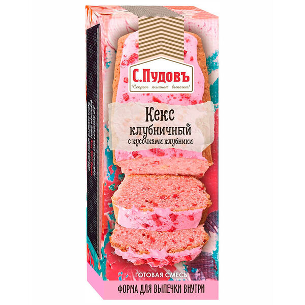 Смесь мучная с.пудовъ 300 г клубничный