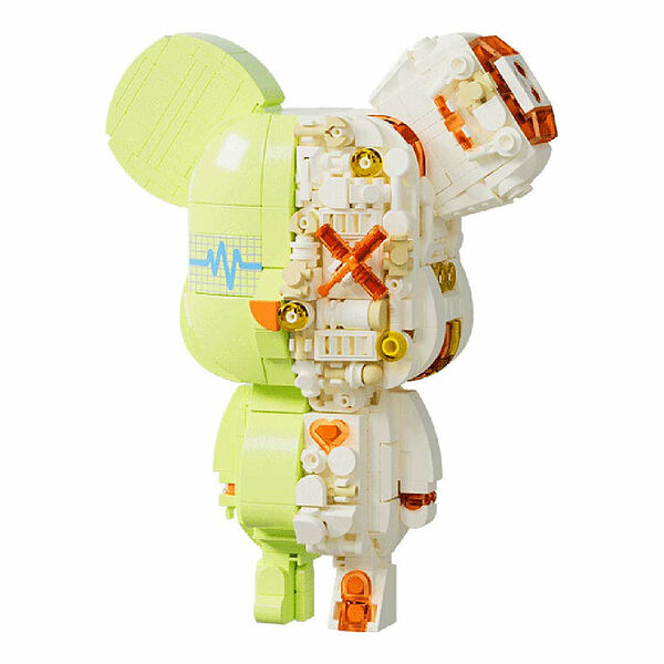Конструктор JAKI JK6250-3 Конструктор Bearbrick: Laser Green