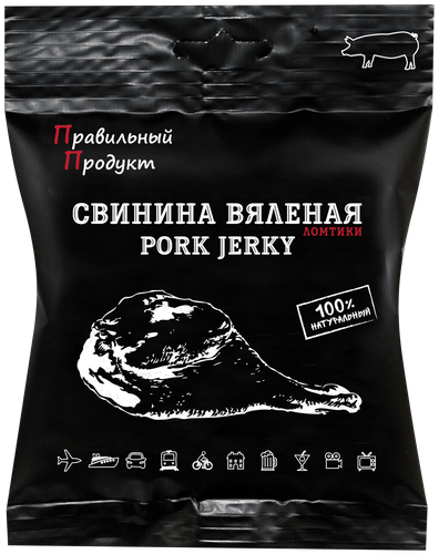 

Свинина вяленая ПРАВИЛЬНЫЙ ПРОДУКТ ломтики, 25г