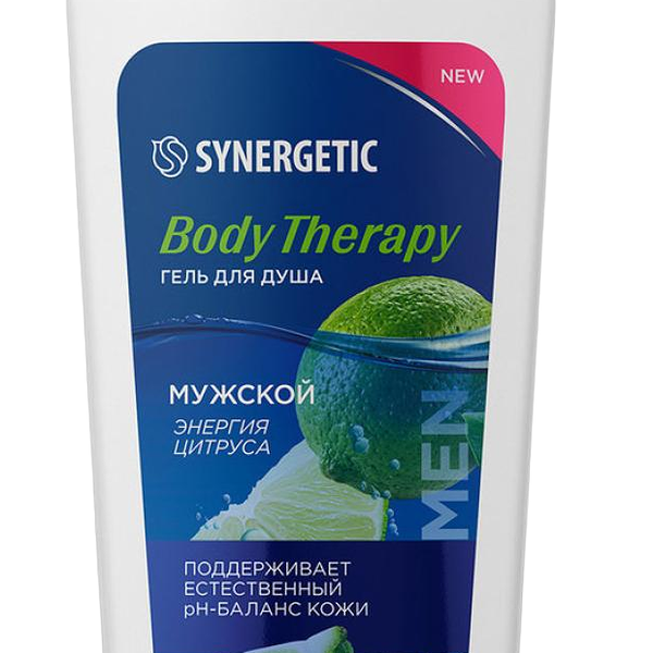 Гель для душа мужской Synergetic Энергия цитруса