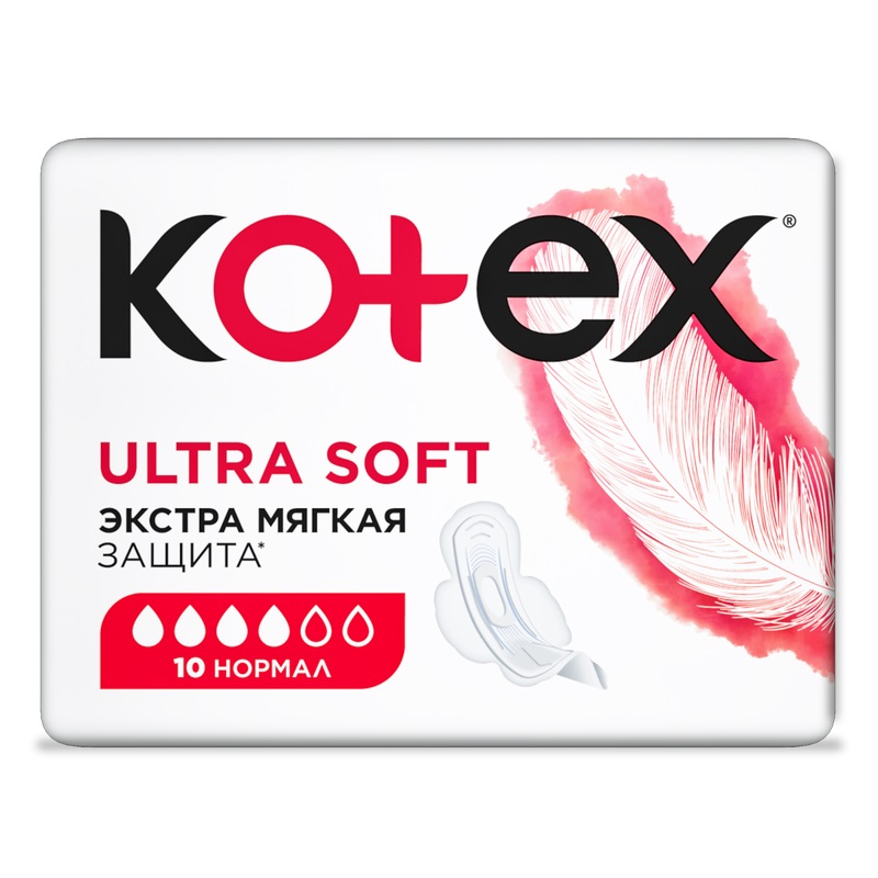 

Прокладки Kotex Ultra Soft нормал 10 шт