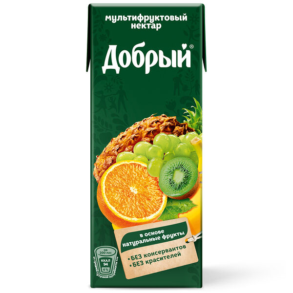 Нектар Добрый Мультифруктовый 0,2л.