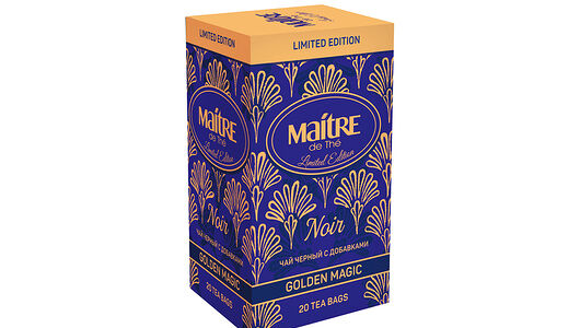 Чай черный Maitre de The Золотая магия пакетированный 20х2 г