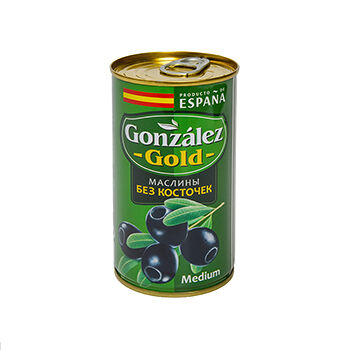 Маслины Gonzalez Gold Medium без косточек 350г ж/б Испания