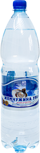 Вода Жемчужина Урала минеральная газированная 1.5л