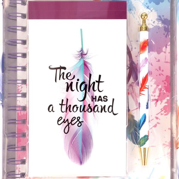 Набор канцелярский Dream catcher 3 предмета: тетрадь, блокнот, ручка