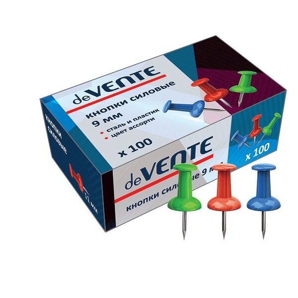 Кнопки канцелярские силовые deVente арт 4132401