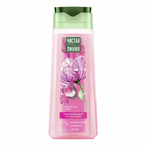 Гель для душа Чистая Линия Увлажняющий Пион и Алоэ