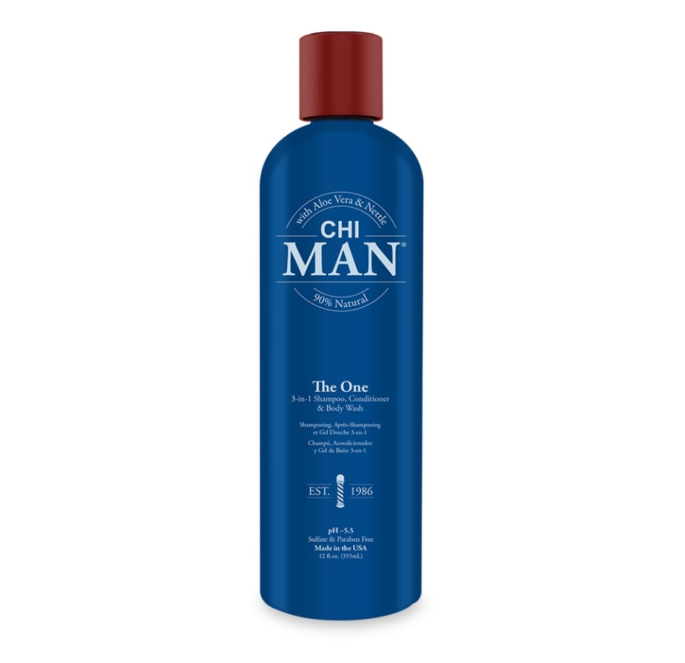 

Средство Man The One 3 в 1: шампунь, кондиционер и гель для душа, Chi, США 355 мл