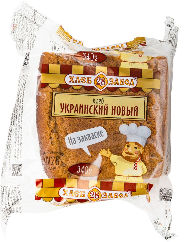 

Хлеб Хлебозавод №28 Украинский новый, половина, 340 г