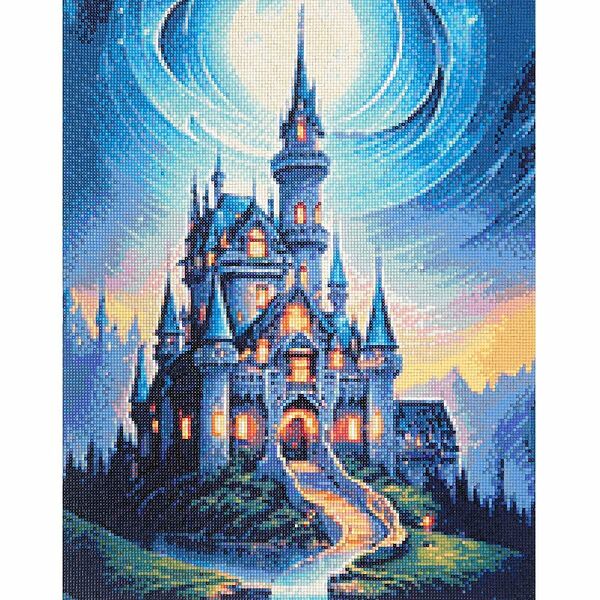 Cr440198 Алмазная мозаика 'Магический замок', 40х50, Cristyle