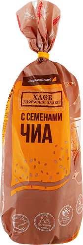 Хлеб ПОКРОВСКИЙ ХЛЕБ Здоровые злаки с семенами чиа, 300г