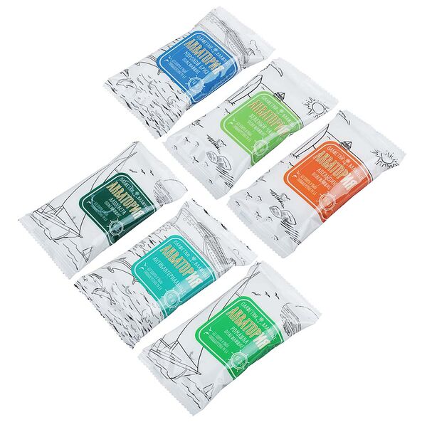 Салфетки влажные акватория 15 шт, освежающие арт.кк4162/кк4163, 09792