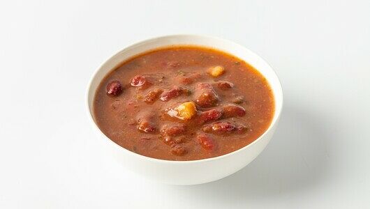 Грузинский суп из фасоли с овощами