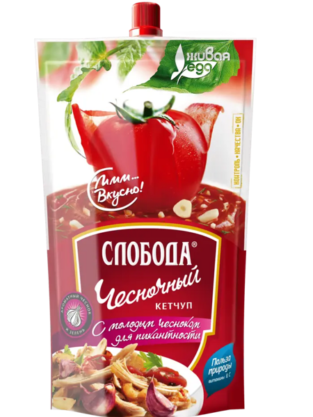 Кетчуп Слобода Чесночный, 320 г