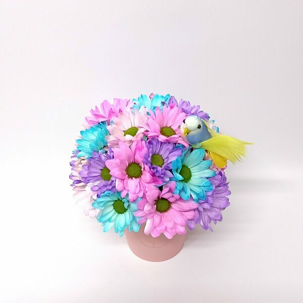 Стаканчик с хризантемой 