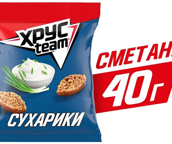 Сухарики Хрусteam Сметана 40г