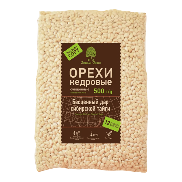 Орехи кедровые Сибирский кедр очищенные