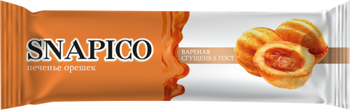 Крем-десерт Snapico молочный с молоком сгущённым в печенье-орешек 66 г