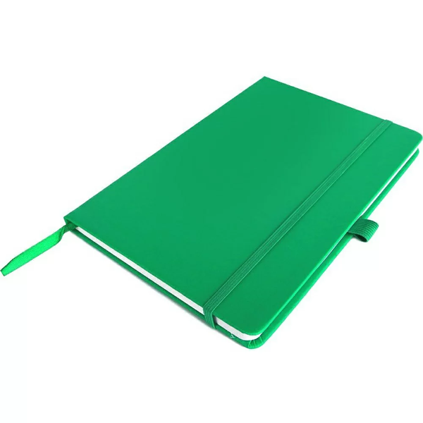Блокнот А5 132*212 мм 80 л нелин Kiel Easy Gifts обл полиуретан на резинке зеленый арт 312109