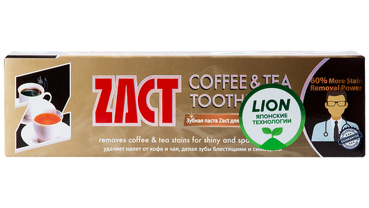 Зубная паста Lion Thailand Zact отбеливающая