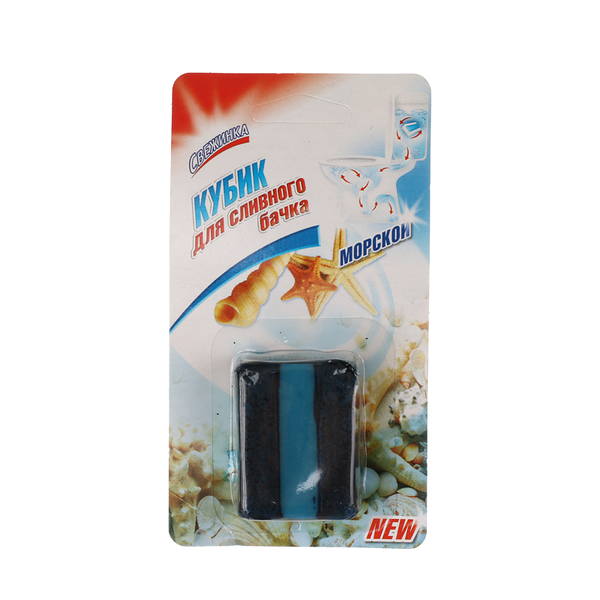 Кубик для сливного бочка Свежинка море с гелевой вставкой 50 г