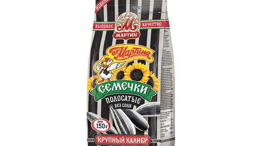 Семечки подсолнечные От Мартина Отборные полосатые обжаренные, 150г