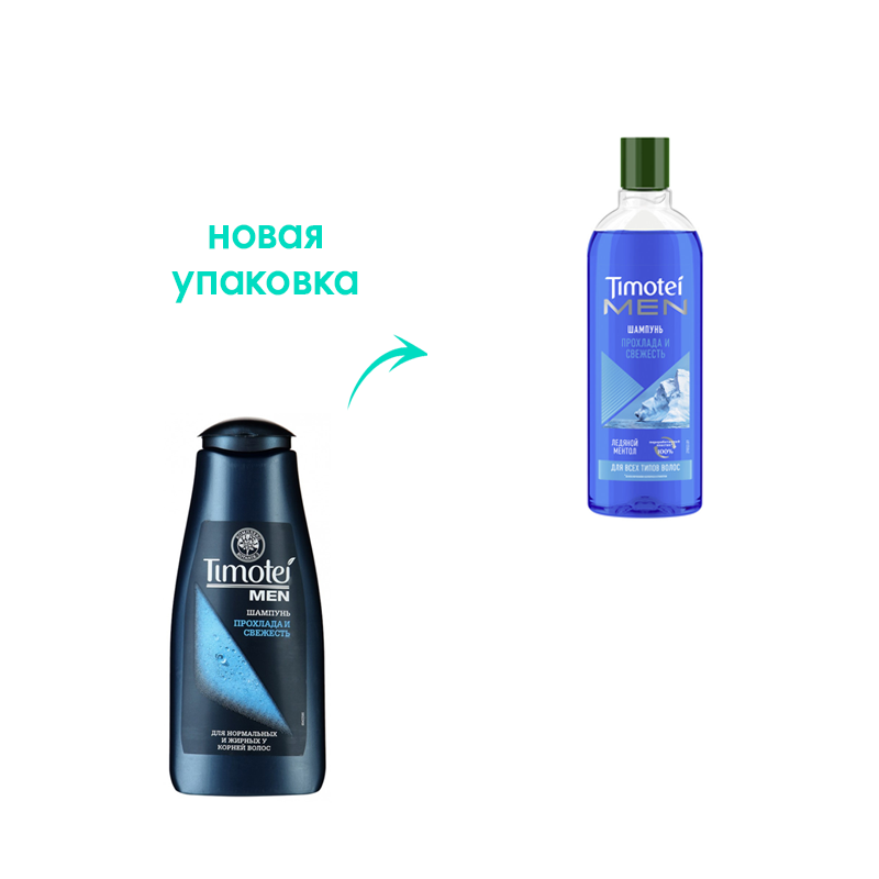 

Шампунь для мужчин Тимотэй men Прохлада и свежесть 400 мл