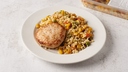 Котлетка из цыпленка с булгуром и овощами_РП