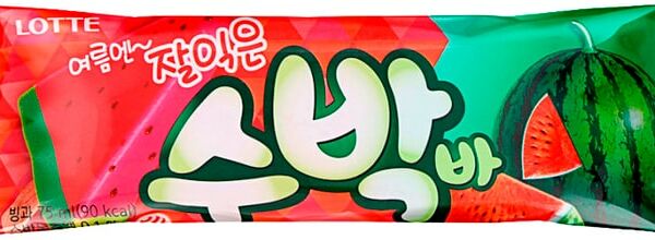 Мороженое Lotte Эскимо Арбуз 80г