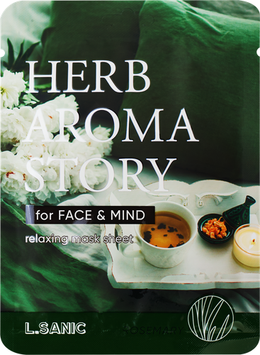 

Маска тканевая для лица L.Sanic с экстрактом розмарина и эффектом ароматерапии 25 мл