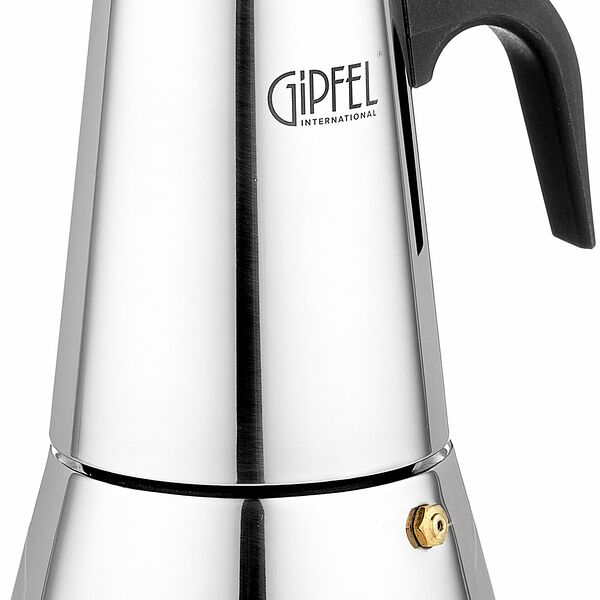 Гейзерная кофеварка GIPFEL Iris 5325, 200 мл0.2 л, стальной