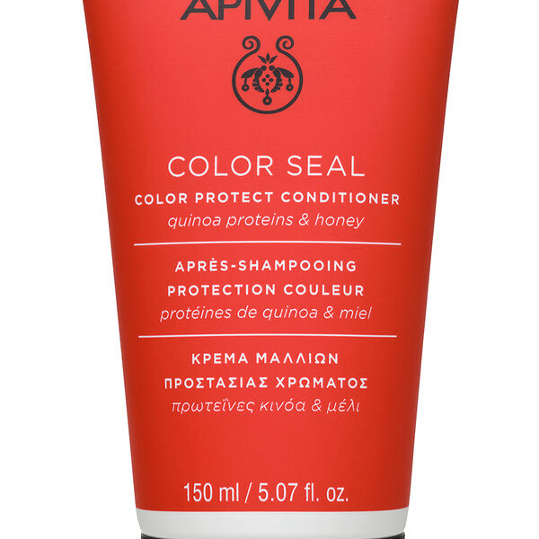 Кондиционер для волос Apivita 150 мл для окрашенных волос с протеинами киноа-мед