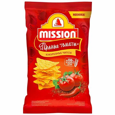 Чипсы кукурузные Mission со вкусом томатов, 150 г