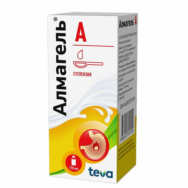 Алмагель А суспензия 170 мл 