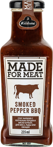 

Соус томатный "Барбекю с копченым перцем" Kuhne Made for Meat 235мл