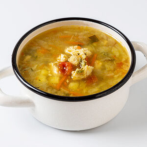 Суп щи из свежей капусты с курицей