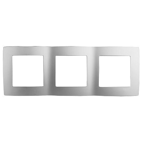 Рамка Эра 12 на 3 поста алюминий