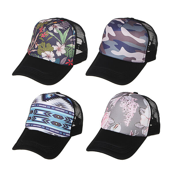 Galante кепка женская, 100% полиэстер, р-р 58, 4 дизайна, шл21-01