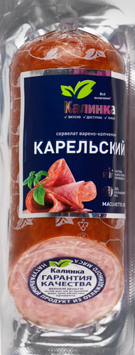 

Колбаса Калинка Сервелат Карельский варено-копченый 350 г