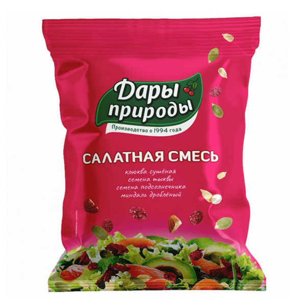 Смесь салатная Дары природы с клюквой 80г